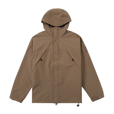 添柏岚外套男秋季新款户外徒步登山服宽松防风梭织连帽夹克休闲衣