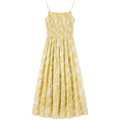 太平鸟打揽莱赛尔度假连衣裙女