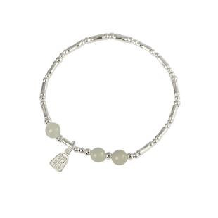 宫里上新银手链女正品古法碎银子纯银手串巨好看的送女生生日礼物