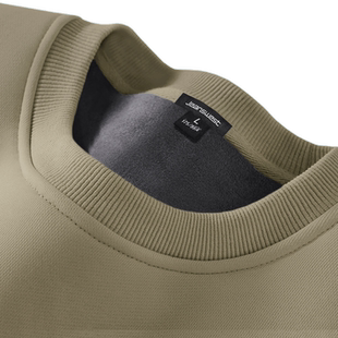 GV真维斯加绒卫衣男秋冬款加厚圆领外套男款冬季重磅保暖上衣服C