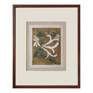 小美满中古风小众艺术侘寂装饰画客厅卧室玄关美式复古背景墙挂画