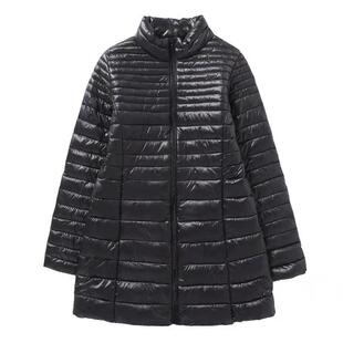 2021秋冬轻薄羽绒棉服棉衣女韩版修身立领中长款显瘦大码工装外套