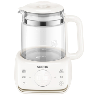 苏泊尔全玻璃恒温电热水壶养生婴儿冲奶专用家用温奶泡奶机调奶器