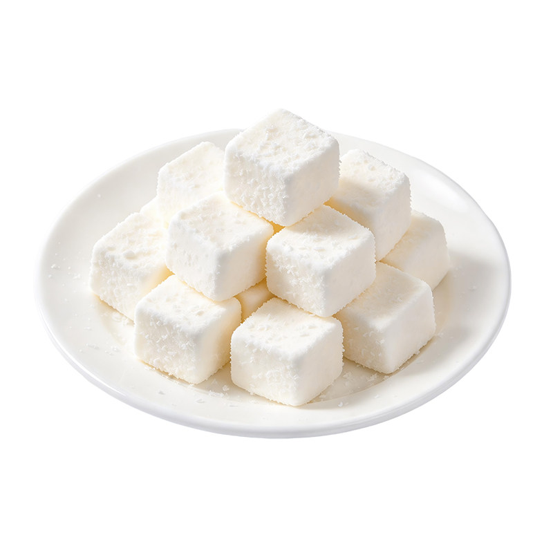 甘小鲜椰椰小方椰子冻干脆块椰奶块椰片肉块脆片椰子干零食海南