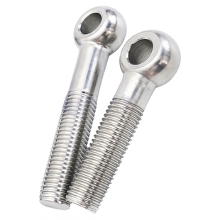 304不锈钢活节螺丝吊环活接鱼眼带孔螺栓活结螺杆M5-M12M16M18M20