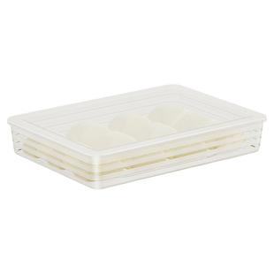 食品级馒头包子收纳盒冷冻盒大容量冰箱家用保鲜盒水饺馄饨速冻盒