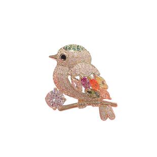 小胸针女高档防走光精致锆石胸花别针扣针固定衣服夏季薄款领针