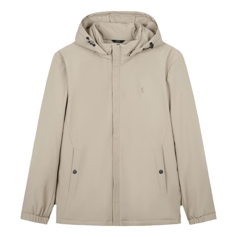 才子石墨烯保暖抗菌黑色棉服