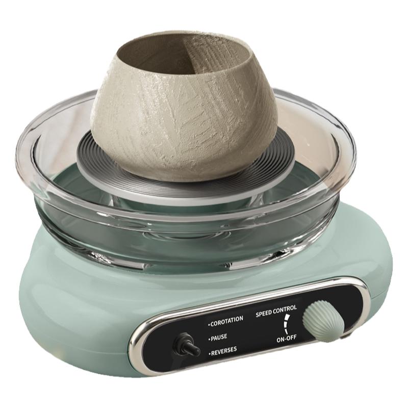 儿童电动玩具手工制作亲子互动软陶泥小学生电动陶艺机