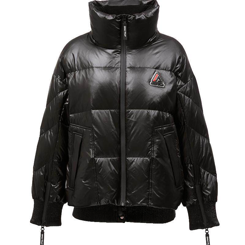 ONLY90白鸭绒复古做旧PU羽绒服
