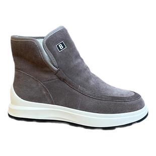 俄罗斯羊毛真皮雪地鞋女2025冬季一脚蹬加厚保暖套脚东北棉靴短靴