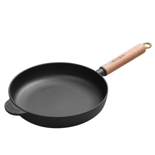 典匠 铸铁平底锅不粘煎锅无涂层加厚生铁家用烙饼锅小24/26/28cm