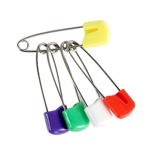 彩色儿童安全别针 宝宝不锈钢别针 卡通婴儿大号扣针别针 回形针