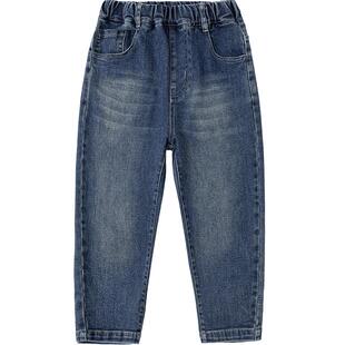 小象汉姆童装男童长裤春装儿童牛仔裤2026新款男孩裤子宽松洋气潮