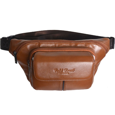 真皮多功能大容量手机小腰收钱包