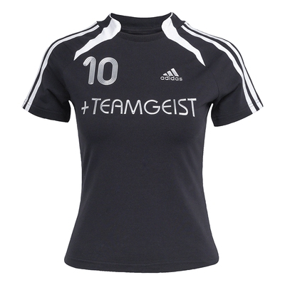 阿迪达斯三叶草女款修身短袖