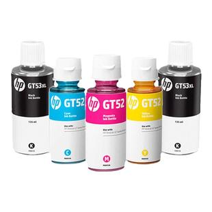 HP惠普打印机原装黑色GT53xl/51墨水墨盒GT52彩色连供tank519/672/510/410/311/531/5820/310/518打印机专用