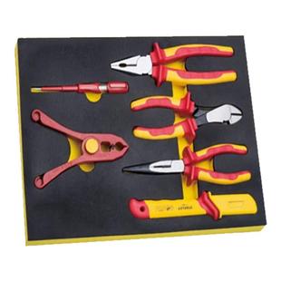 史丹利绝缘工具套装电工专用钢丝钳斜嘴钳VDE认证1000V维修工具托