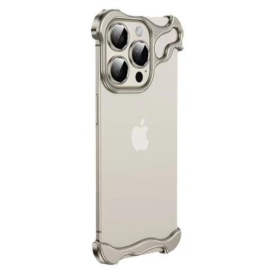 异形锌合金带镜头膜iPhone16pro裸机感轻薄神奇iPhone13苹果15proMax防摔边框金属手机壳14plus苹果12proMax