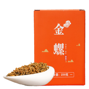 凤庆滇红茶特级红茶金螺滇红浓香型生态单芽云南滇红蜜香红螺500g