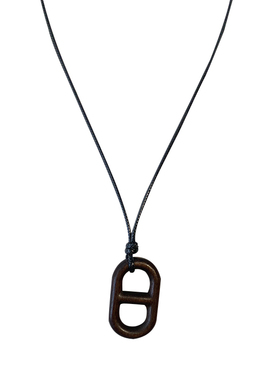 猪鼻子乌木项链女毛衣链卫衣链2025新款链条吊坠气质百搭简约饰品