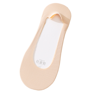 袜子女短袜浅口隐形夏季薄款冰丝船袜硅胶防滑单鞋高跟鞋纯棉袜底