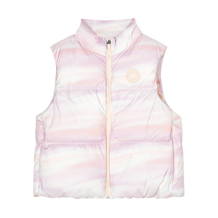 斯凯奇童装冬季新款女童羽绒马甲儿童羽绒服厚实保暖外套羽绒背心