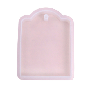 水晶滴胶挂牌吊坠硅胶模具干花标本波浪边圆形心形镜面带孔材料