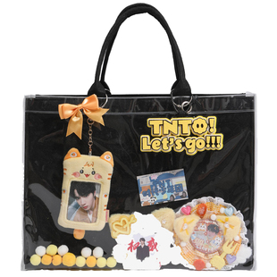 追星痛包大容量演唱会藏东西的包灯牌包毛毡暗格应援物手提包通勤