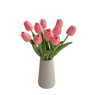 ins郁金香仿真花客厅假花摆件家居装饰花束拍照道具高档餐桌花艺