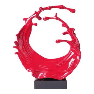 优艺诗 抽象摆件海浪装饰摆件液体流动摆件家居装饰品工艺品