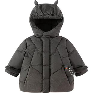巴拉巴拉儿童羽绒服男童宝宝童装2025年冬装新款厚款加厚保暖外套