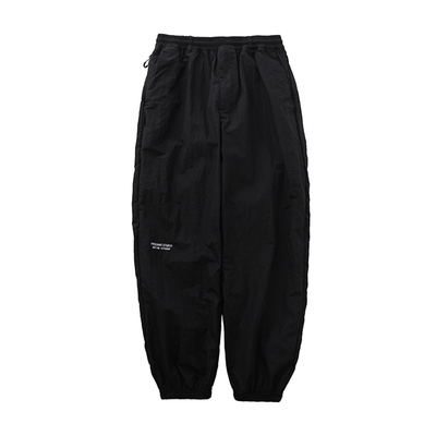 Procano23AW金属尼龙褶皱长裤