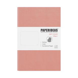 PAPERIDEAS定制软面方格本日记本手账本笔记本页码点阵本手帐bujo子弹笔记企业定制logo记事本订做简约ins风