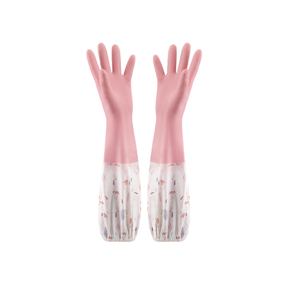 冬天防水塑料专用加绒加厚手套