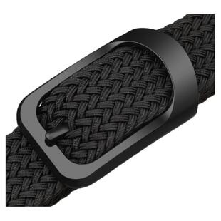 啄木鸟帆布编织腰带男 无孔松紧弹力皮带 男年轻人百搭牛仔裤带潮