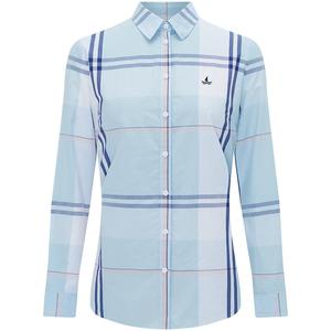 Navigare意大利小帆船长袖衬衫女士春季时尚格子衬衣通勤百搭开衫