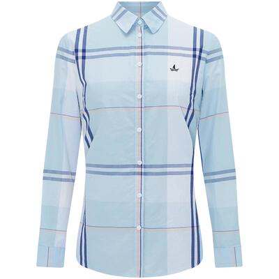 Navigare莱赛尔长袖格子衬衫