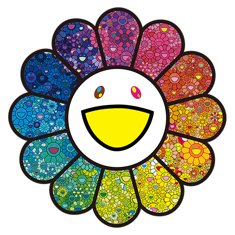 村上隆花之森林版画潮流艺术挂画