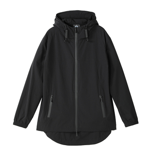 诺凡希春秋软壳冲锋衣外套男女白色双向拉链口袋防风透气运动夹克