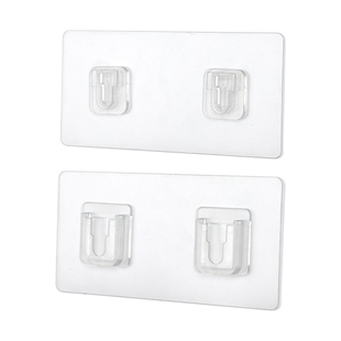 强力无痕大子母扣排插固定器壁挂免粘贴挂钩墙上插线板插座卡扣神