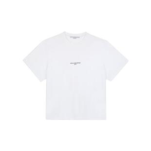 [低至3折]  Stella McCartney字母印花圆领休闲宽松白色短袖T恤