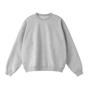 【阿XIAN】春秋季美式休闲纯色重磅毛圈440G宽松圆领卫衣