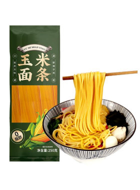 0脂肪东北粗粮玉米面条荞麦面条