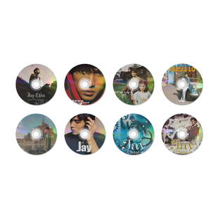 网红打卡墙拍照区布置周杰伦专辑拼图海报挂画复古黑胶墙面装饰品