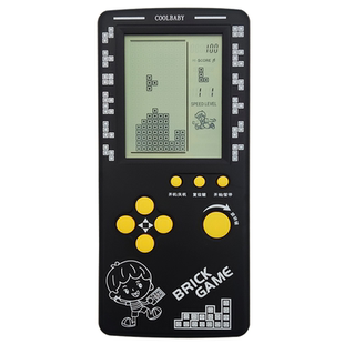 新款4.1寸大屏俄罗斯方块游戏机怀旧儿童游游机掌机童年益智玩具