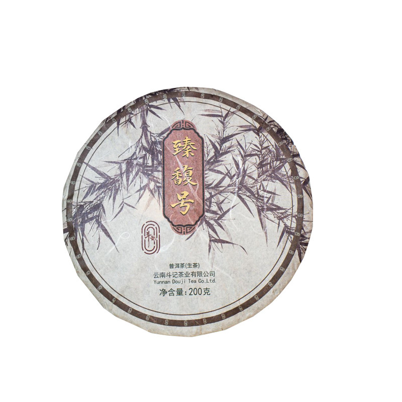 斗记普洱茶22401臻馥号200克烟香