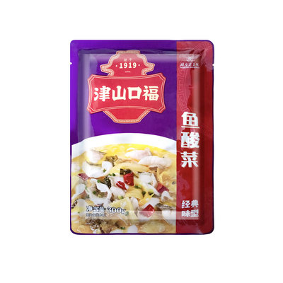 津山口福酸菜鱼火锅底料300g包邮