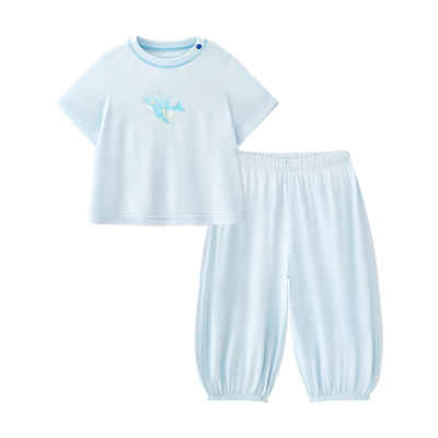 Babycare轻柔短袖家居服套装儿童睡衣两件套男女童居家服宝宝