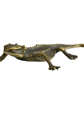 仿真动物家居装饰品铜蜥蜴摆件